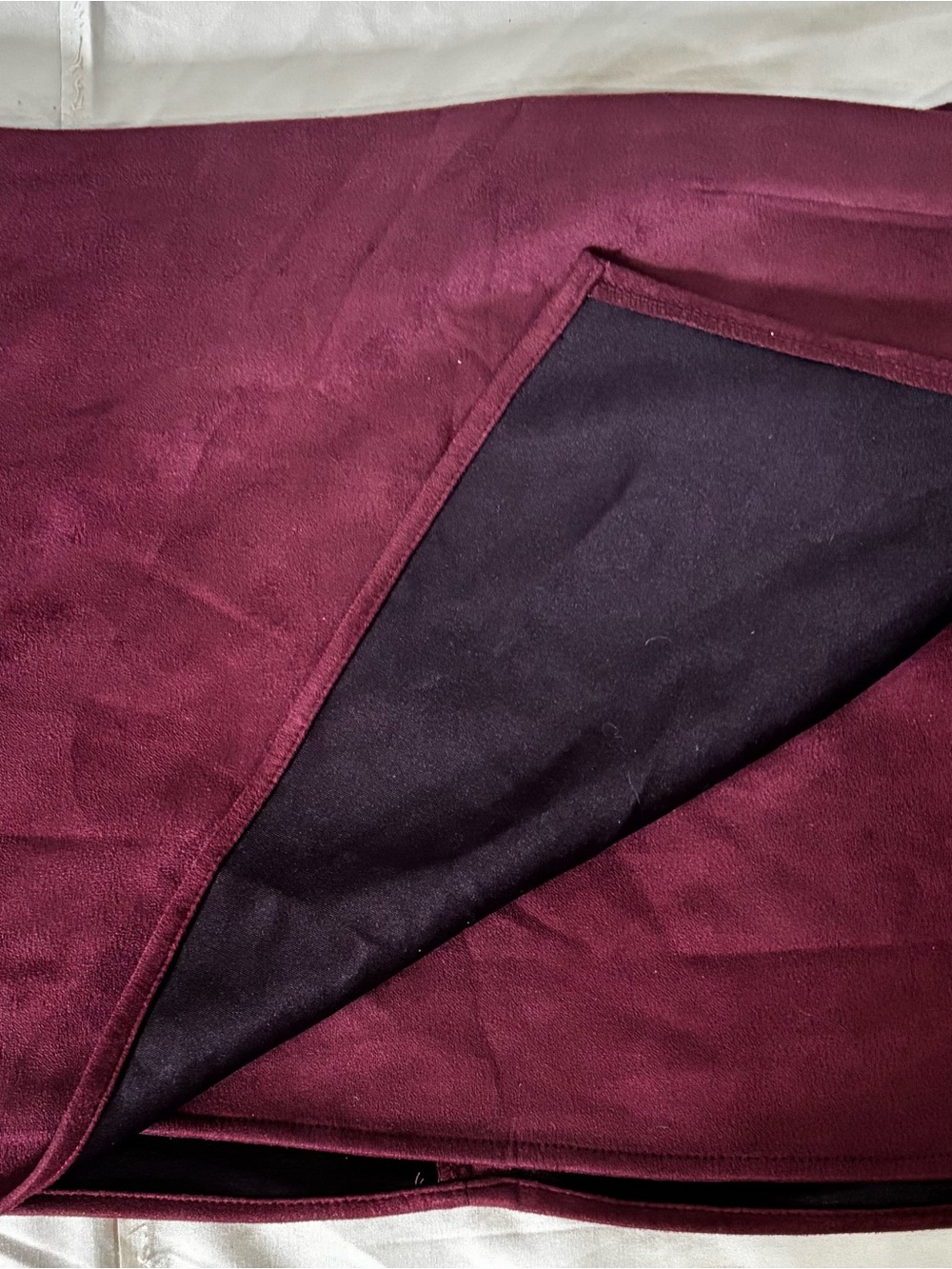 SHEIN Burgundy Mini Skirt